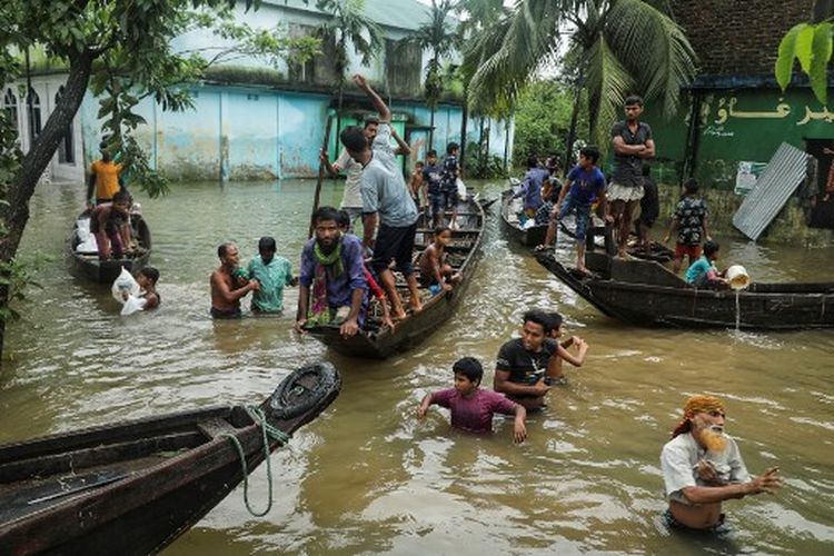 Jutaan Korban Banjir Mematikan di Bangladesh dan India Menanti